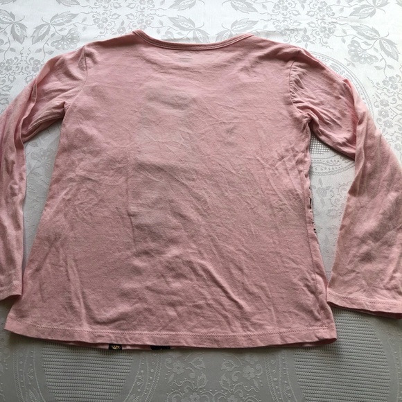 Sweet Kiss Pink Long Sleeves T-Shirt A Girl In Paris Girls Size 10/12 Top Casual - Picture 14 of 14